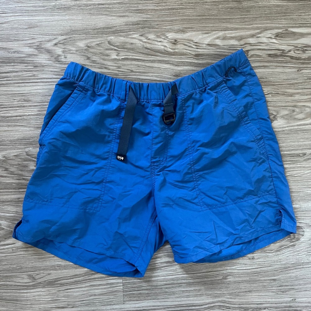 REI Co-op Mens Blue Nylon Ripstop Hiking Shorts Medium 6 Inch Inseam Belted
